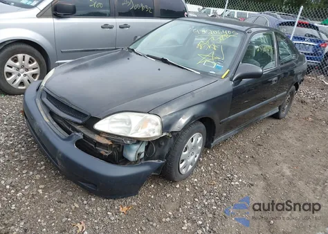 2000 Honda Civic Dx from USA, damaged, VIN 1HGEJ6124YL027509